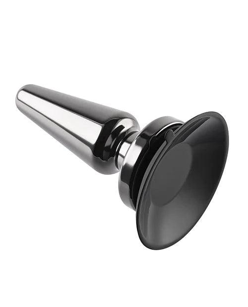 image of product,Evolved Advanced Vibrating Rechargeable Metal Plug - Black - SEXYEONE