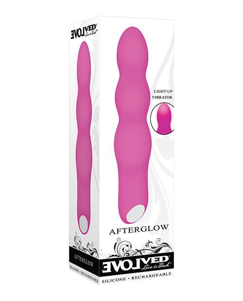 product image, Evolved Afterglow Light Up Vibrator - Pink - {{ SEXYEONE }}
