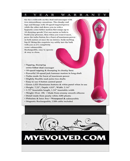 Evolved Buck Wild Come Hither Dual End Massager - Pink - SEXYEONE