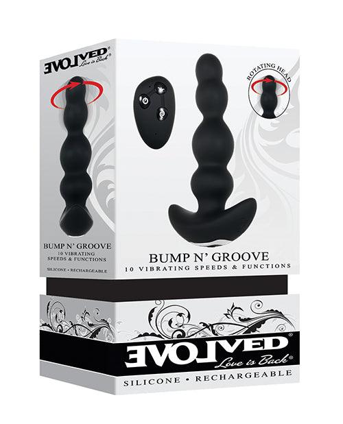 product image, Evolved Bump N Groove Vibrating Butt Plug - Black - {{ SEXYEONE }}