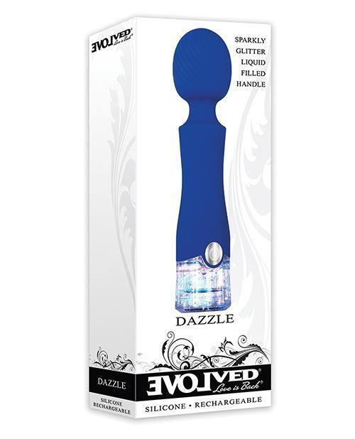 product image, Evolved Dazzle Rechargeable Wand - Blue - SEXYEONE