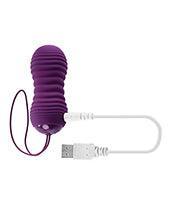 image of product,Evolved Eager Egg Vibrating & Thrusting Egg W-remote - Purple - SEXYEONE
