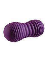 image of product,Evolved Eager Egg Vibrating & Thrusting Egg W-remote - Purple - SEXYEONE