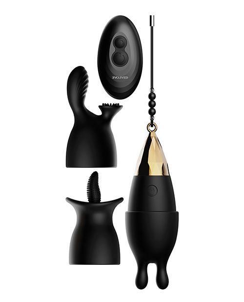 Evolved Egg Citement Rechargeable Bullet - Black-gold - SEXYEONE 