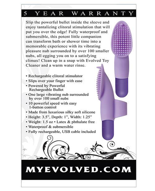 product image,Evolved Fingerific Rechargeable Bullet - Purple - SEXYEONE