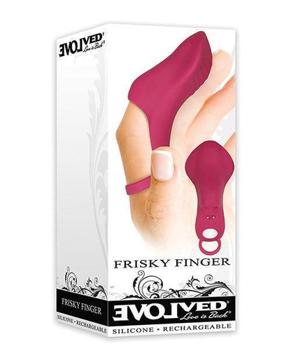 Evolved Frisky Finger Rechargeable Bullet - Burgundy - SEXYEONE