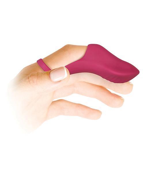 image of product,Evolved Frisky Finger Rechargeable Bullet - Burgundy - SEXYEONE 