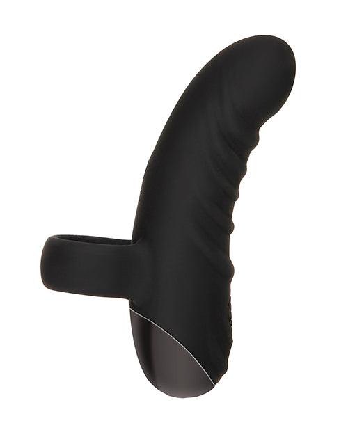 image of product,Evolved Hooked On You Curved Finger Vibrator - Black - {{ SEXYEONE }}