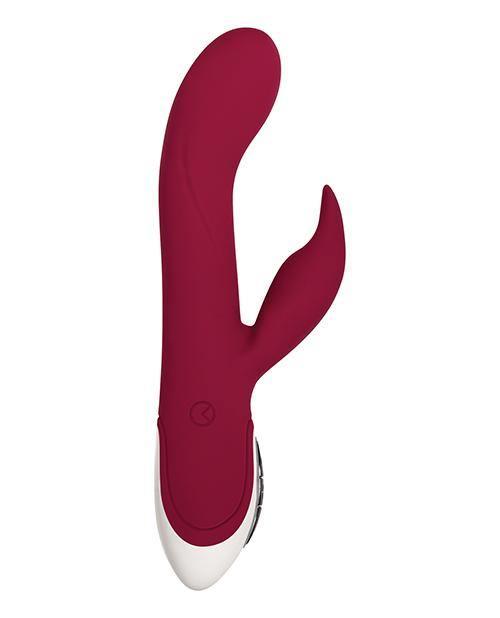 image of product,Evolved Inflatable Bunny Dual Stim Rechargeable - Burgundy - SEXYEONE 