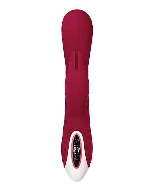 Evolved Inflatable Bunny Dual Stim Rechargeable - Burgundy - SEXYEONE 