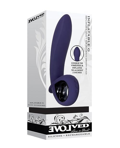 product image, Evolved Inflatable G Rechargeable Vibrator - Purple - SEXYEONE 