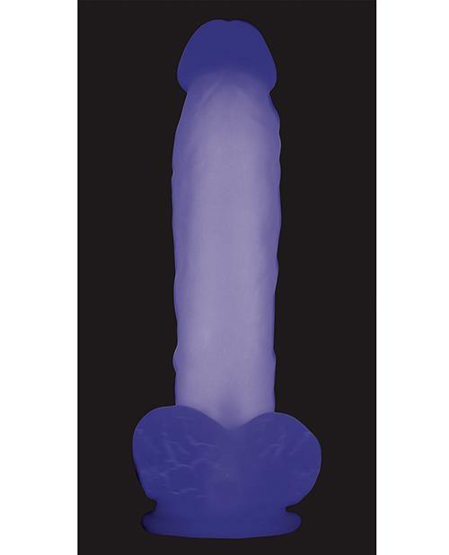 image of product,Evolved Luminous Dildo Non Vibrating - Purple - SEXYEONE 