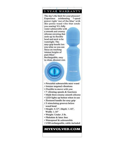 product image,Evolved Out Of The Blue Vibrating Mini Wand - Blue - SEXYEONE