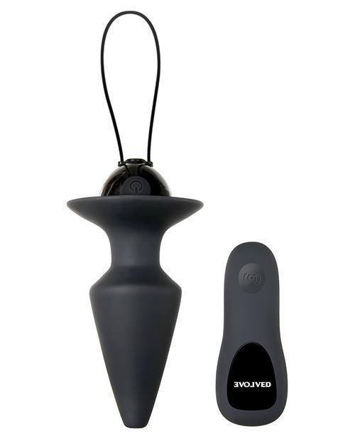 Evolved Plug & Play Remote Anal Plug - Black - SEXYEONE