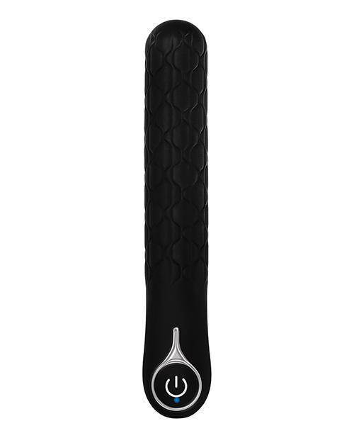 image of product,Evolved Quilted Love Rechargeable Vibrator - Black - SEXYEONE