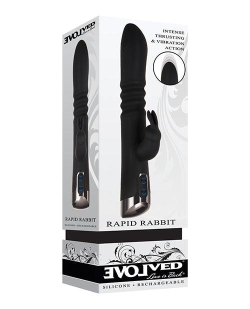 Evolved Rapid Rabbit Thrusting Dual Vibe - Black - SEXYEONE