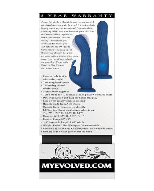 image of product,Evolved Remote Rotating Rabbit - Blue - SEXYEONE