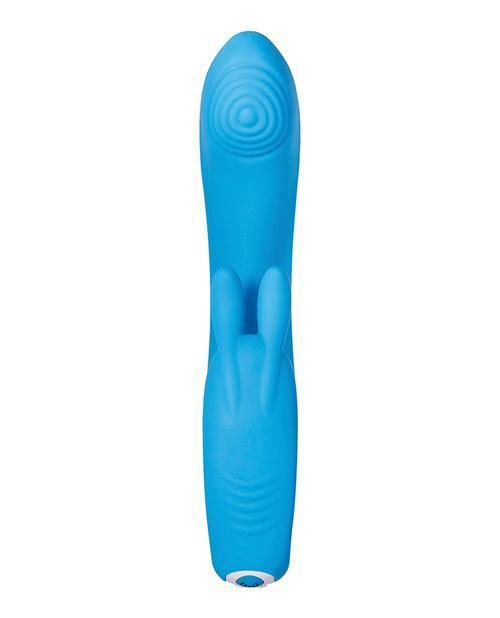 image of product,Evolved Sea Breeze Bunny Rechargeable Dual Stim - Blue - SEXYEONE 