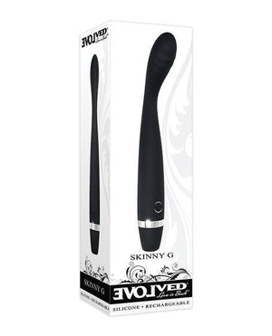 Evolved Skinny G Silicone G Spot Vibrator - Black - SEXYEONE