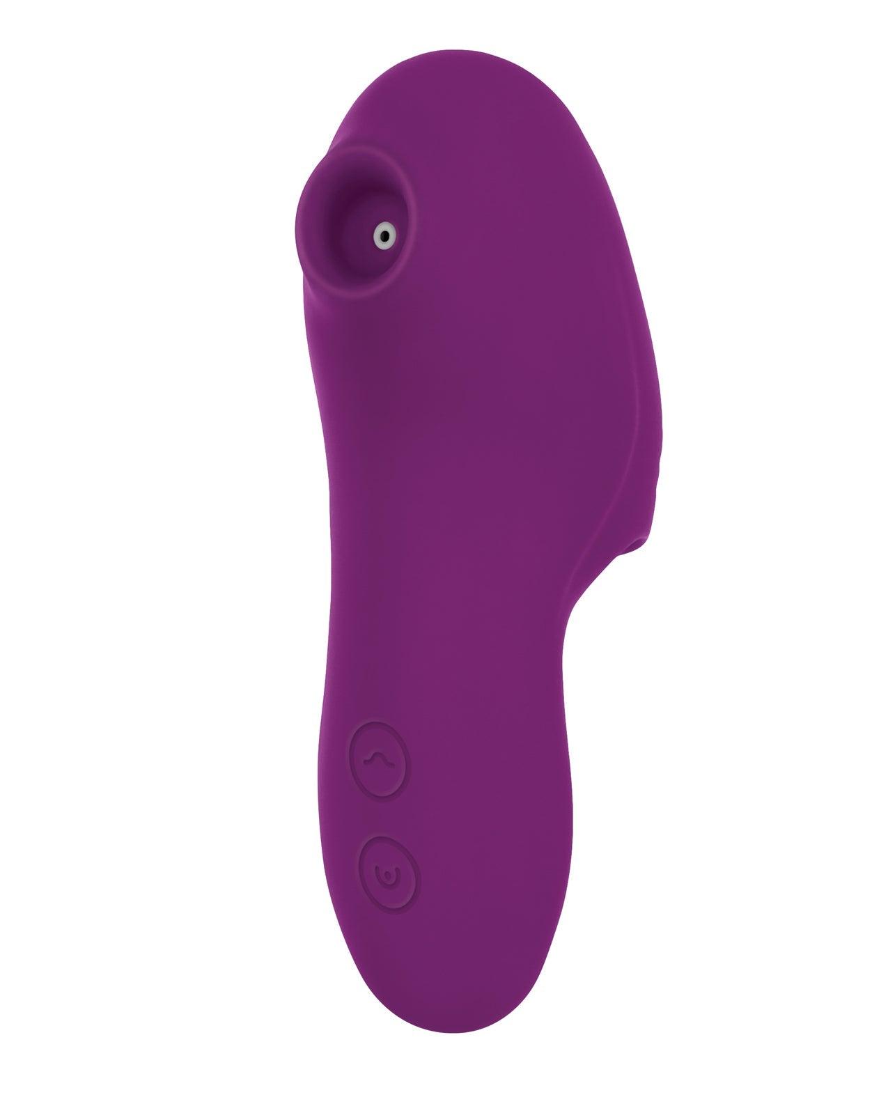 image of product,Evolved Sucker For You Finger Vibe - Purple - {{ SEXYEONE }}