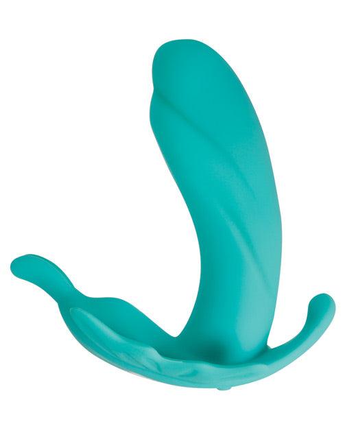 image of product,Evolved The Butterfly Effect Rechargeable Dual Stim - Teal - {{ SEXYEONE }}