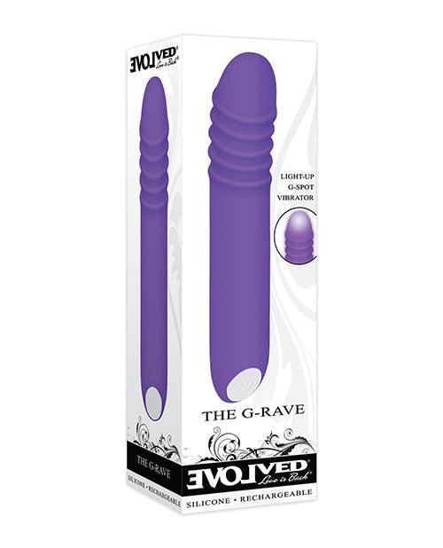 product image, Evolved The G-rave Light Up Vibrator - Purple - {{ SEXYEONE }}