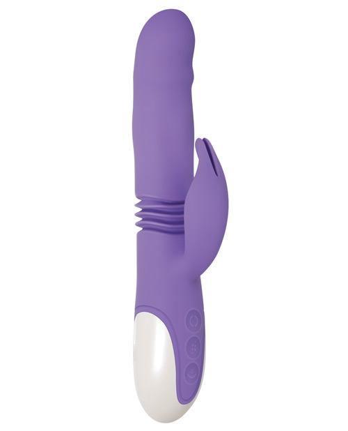 image of product,Evolved Thick & Thrust Bunny Dual Stim Rechargeable - Purple - SEXYEONE 