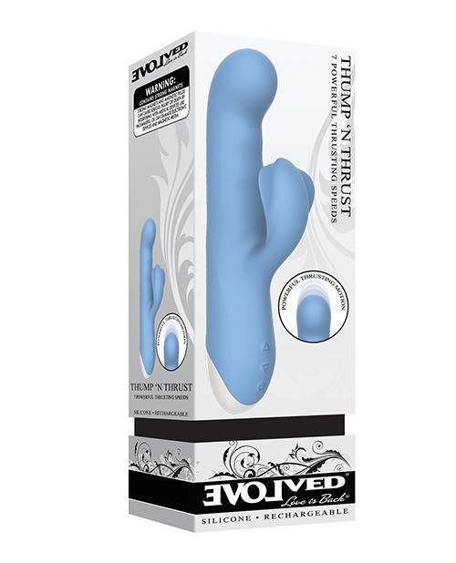 product image, Evolved Thump N Thrust Rechargeable Dual Stim - Blue - SEXYEONE 