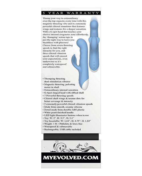 Evolved Thump N Thrust Rechargeable Dual Stim - Blue - SEXYEONE 