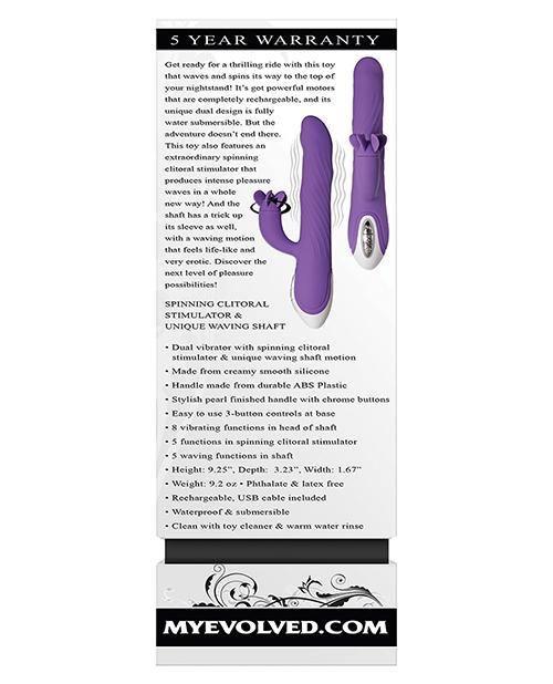 product image,Evolved Tilt O Whirl Dual Stim - Purple - SEXYEONE 