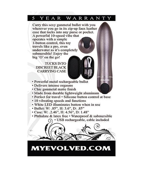 image of product,Evolved Travel Gasm Bullet - Grey - {{ SEXYEONE }}