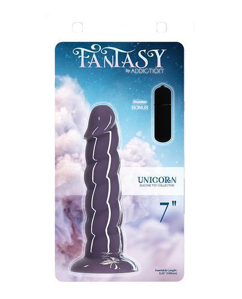 product image, Fantasy Addiction 7" Unicorn Dildo - Purple - SEXYEONE 