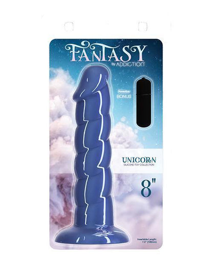 Fantasy Addiction 8" Unicorn Dildo - Blue - SEXYEONE 