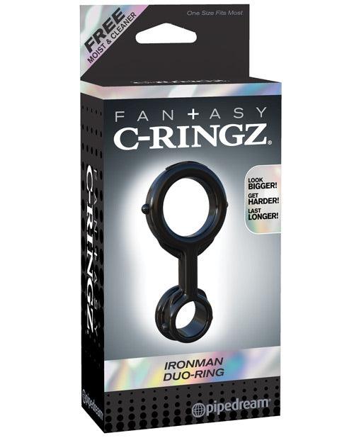 Fantasy C Ringz Ironman Duo Ring - Black - {{ SEXYEONE }}