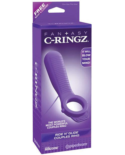 Fantasy C-ringz Ride N' Glide Couples Ring - Purple - {{ SEXYEONE }}