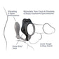 Fantasy C-ringz Rock Hard Ass-gasm Vibrating Ring - Black - SEXYEONE