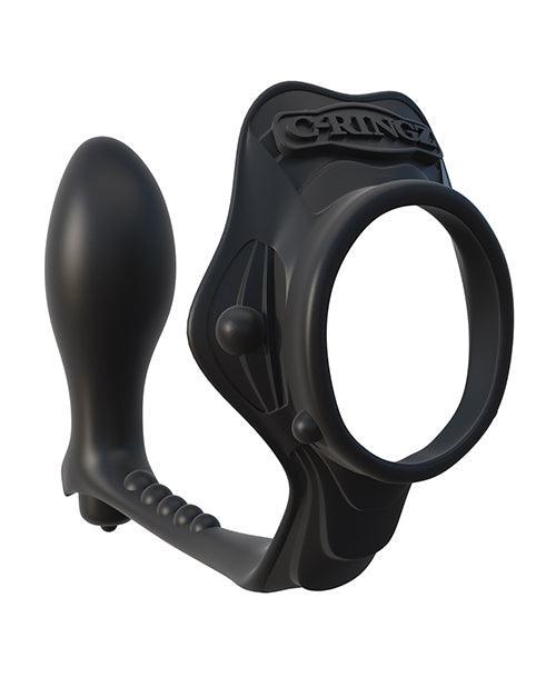 image of product,Fantasy C-ringz Rock Hard Ass-gasm Vibrating Ring - Black - SEXYEONE