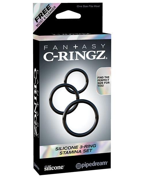 product image, Fantasy C-ringz Silicone 3-ring Stamina Set - {{ SEXYEONE }}