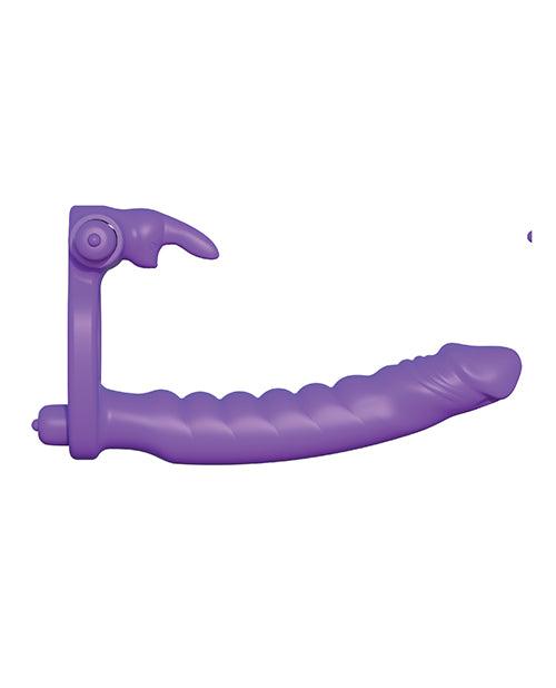 image of product,Fantasy C-ringz Silicone Double Pene Rabbit - Purple - {{ SEXYEONE }}