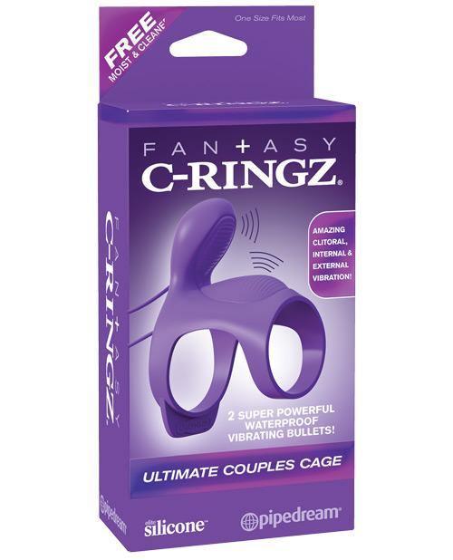 Fantasy C Ringz Ultimate Couples Cage - Purple - SEXYEONE 