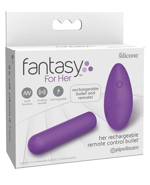 product image, Fantasy For Her Rechargeable Remote Control Bullet - Purple - SEXYEONE 