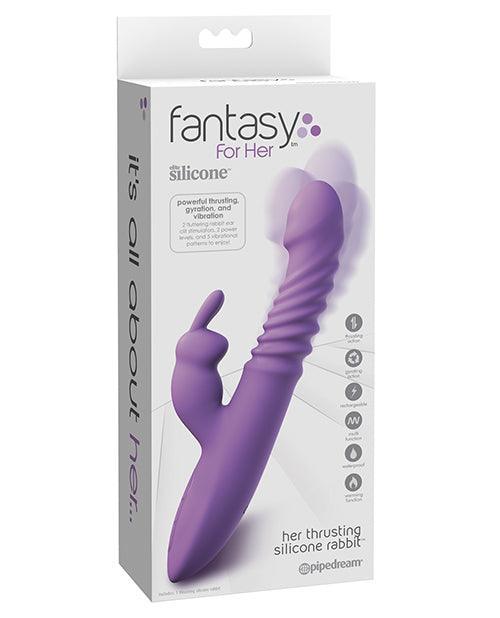 product image, Fantasy For Her Ultimate Thrusting Silicone Rabbit - Purple - SEXYEONE