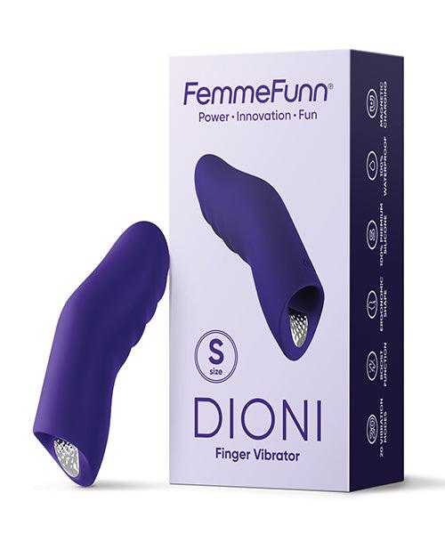 image of product,Femme Funn Dioni Wearable Finger Vibe - Dark Purple - {{ SEXYEONE }}