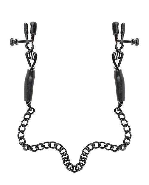 image of product,Fetish Fantasy Series Adjustable Nipple Chain Clamps - {{ SEXYEONE }}