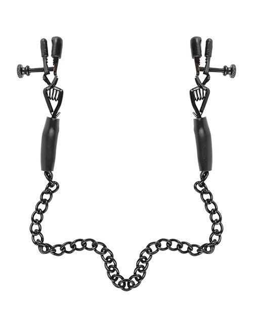 image of product,Fetish Fantasy Series Adjustable Nipple Chain Clamps - {{ SEXYEONE }}