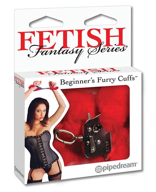 product image, Fetish Fantasy Series Beginner's Furry Cuffs - Red - SEXYEONE