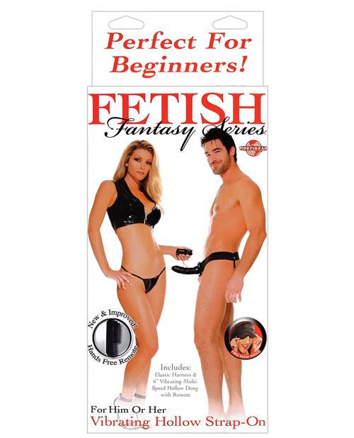 Fetish Fantasy Series For Him Or Her Vibrating Hollow Strap On - {{ SEXYEONE }}
