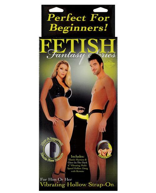 image of product,Fetish Fantasy Series For Him Or Her Vibrating Hollow Strap On - {{ SEXYEONE }}