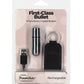 First Class Mini Rechargeable Bullet W/crystal - 9 Functions - SEXYEONE