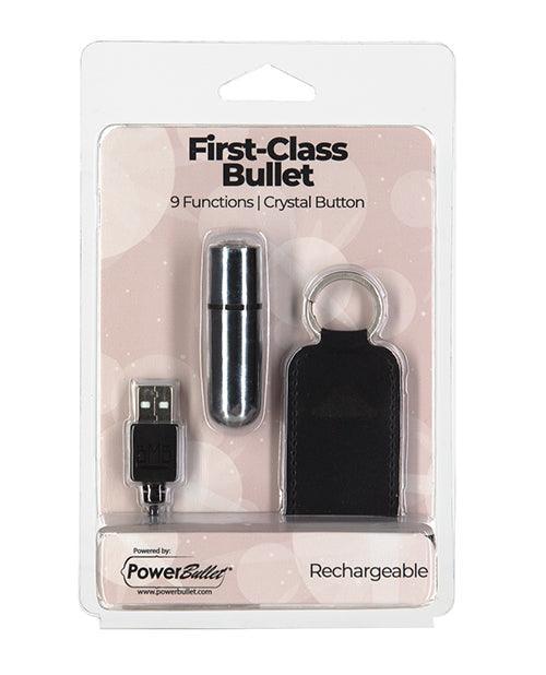 image of product,First Class Mini Rechargeable Bullet W/crystal - 9 Functions - SEXYEONE